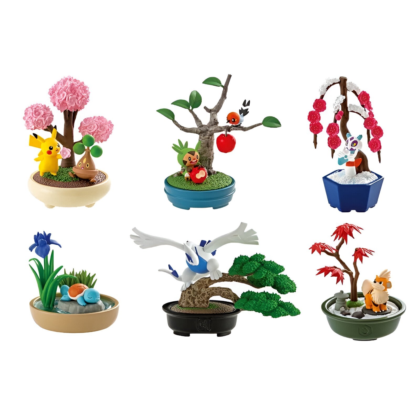 Figurine Pokémon Bonsai 2 Re-Ment Objet de Collection Japonais Haute Finition