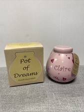 “Claire” Pot Of Dreams Money Boxes Piggy Banks Gifts Girls Pink Hand Decorated