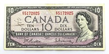 Canada - 10 DOLLARS. 1954. MBC+/VF+