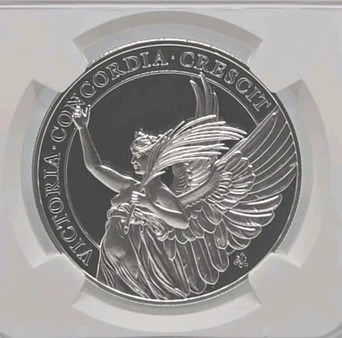 2021 The Queen's Virtues St Helena £1 Victory Silver Coin Ultra Cameo NGC PF69