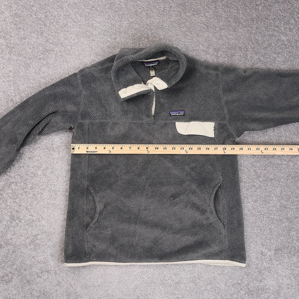 Mujer Patagonia Re-Tool Snap-T XL Gris Manga Larga Pullover Chaqueta Polar Foto 4 de 4