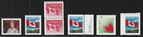 Canada 1998 - #1681,#1682, #1695, #1698, #1699 and #1700, Definitive Issues, MNH