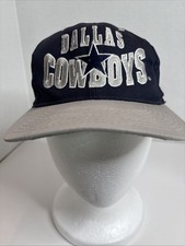 Vintage Dallas Cowboys Snapback Hat Cap Blue Team NFL Football Embroidered 90s