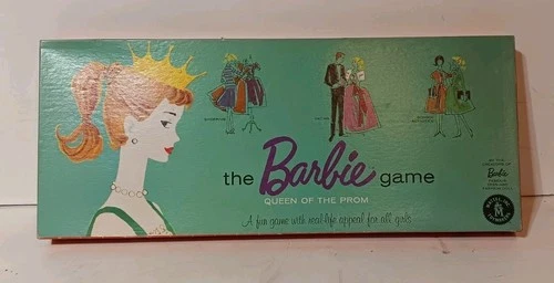 Vintage 1960's THE BARBIE QUEEN OF THE PROM GAME Board Game. Complete Ex Cond