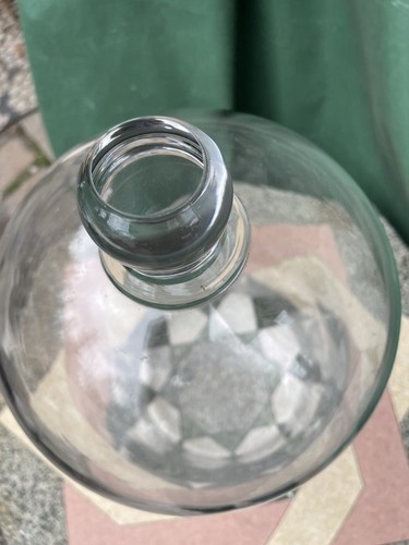 Antico vaso campana cupola cloche vetro alto 20 1/2" scienza farmacia perfette condizioni - Foto 4 di 8