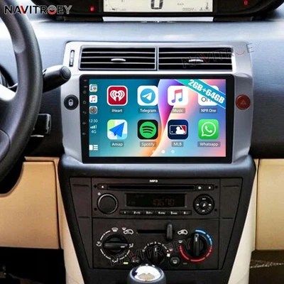 PODOFO 9" For CITROEN C4 2004-2009 Car Stereo Radio Android 15 GPS Sat Nav Carplay Wifi