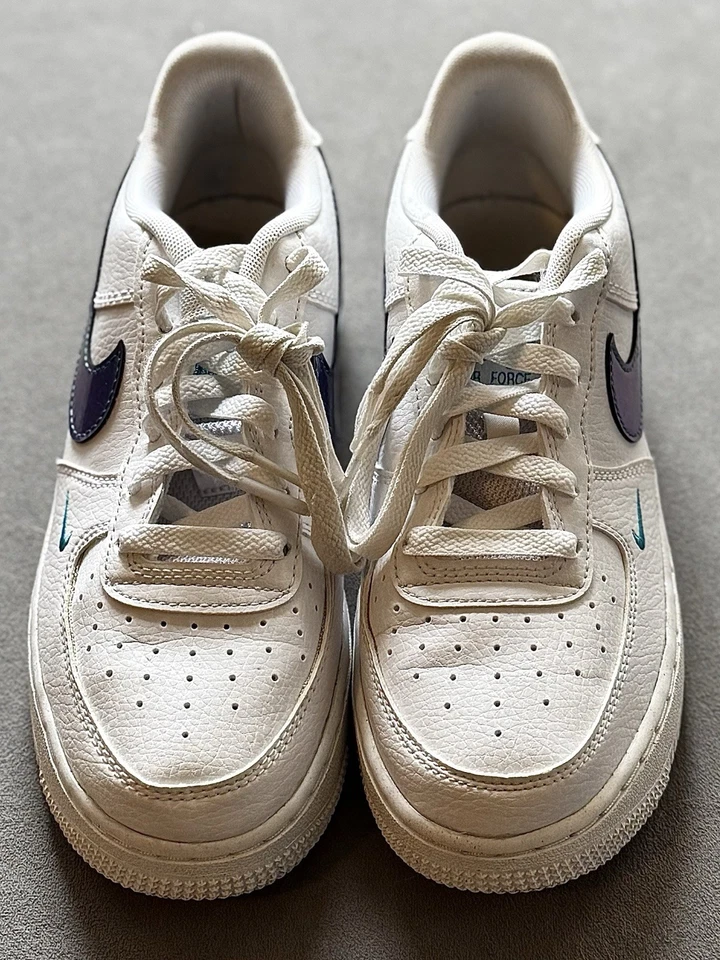 Nike Air Force 1 Impact Next Nature Kids “White Blue Lightning” (GS) Sz4.5y - Image 2 of 4