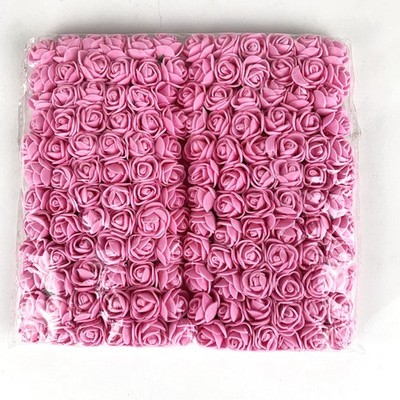 144PC Light Pink Mini Fake Rose Flower Heads 20mm Artificial Roses DIY Artifi...
