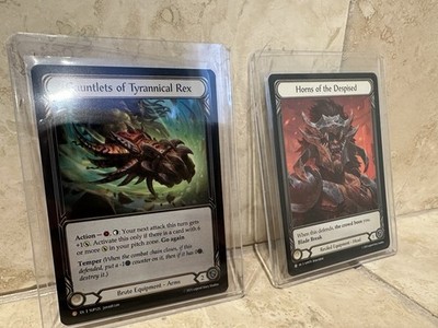 Gauntlets Of Tyrannical Rex Legendary Rainbow Foil FaB Super Slam + BONUS