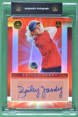 Bailey Tardy 2021 Super Glow Sports Autograph Initials Red Glow #/50 Auto #AU-BT
