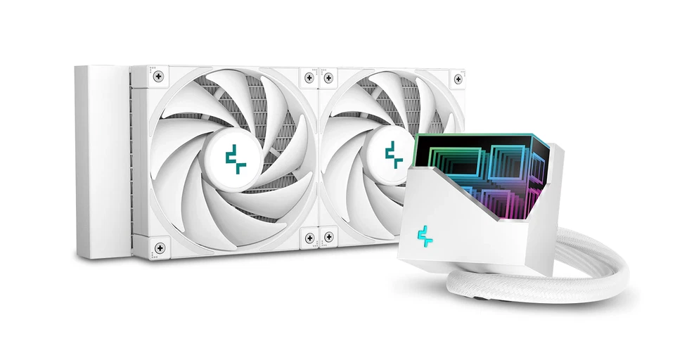 DeepCool Infinity Series LT520 WH White 240mm Liquid CPU Cooler - Image 2 of 4