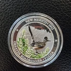 1 troy oz .999 Fine Silver New Mexico 1912 State Bird Flower & Flag Colored Coin