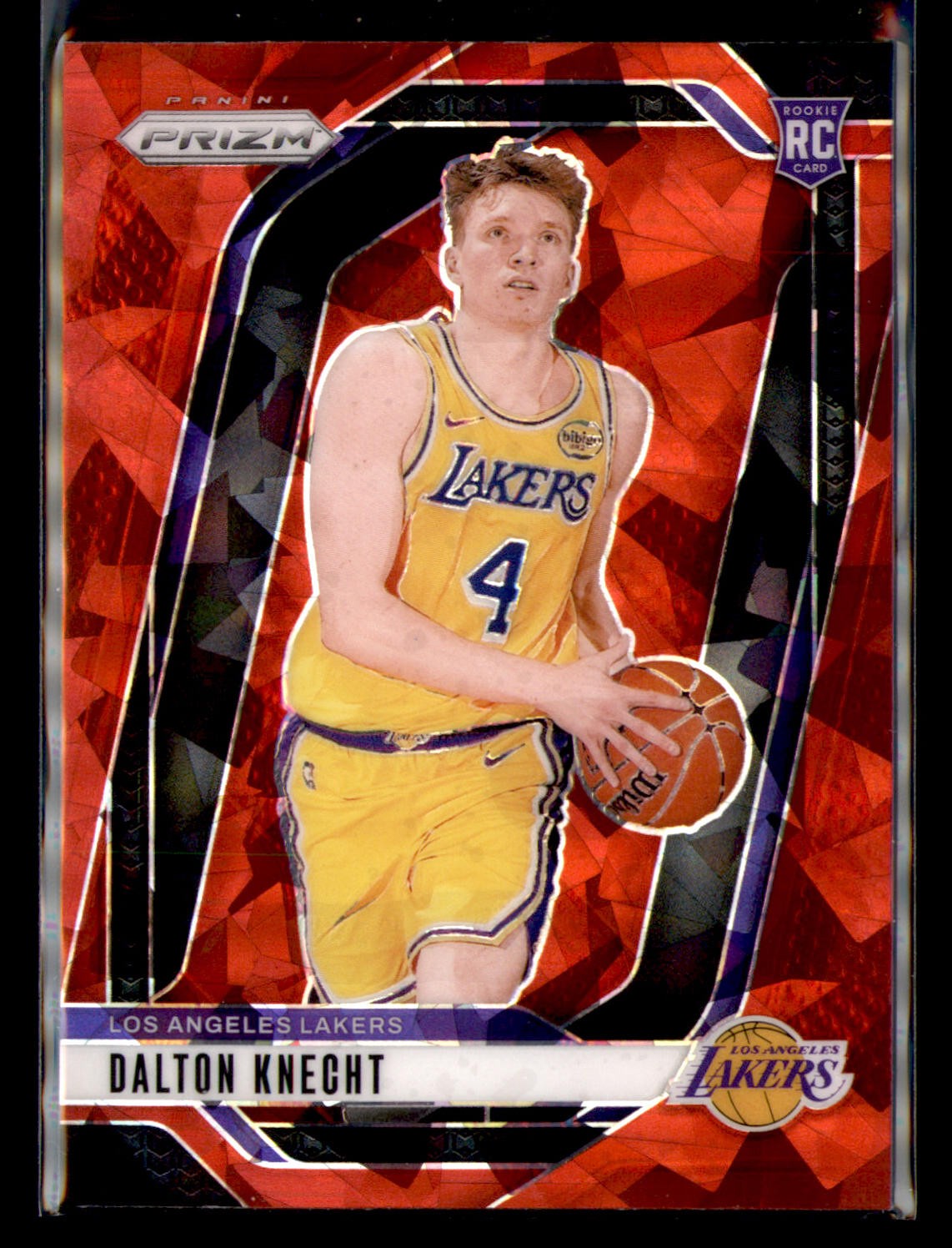 2024-25 Panini Prizm #238 Dalton Knecht Prizms Red Ice