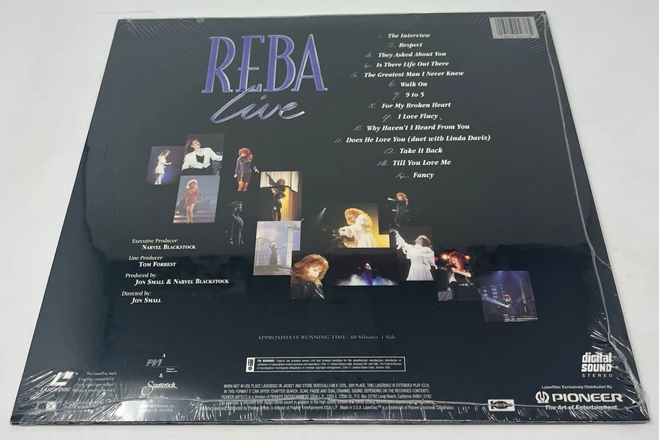 REBA LIVE Laserdisc LD McENTIRE BRAND NEW SEALED Foto 2 de 2