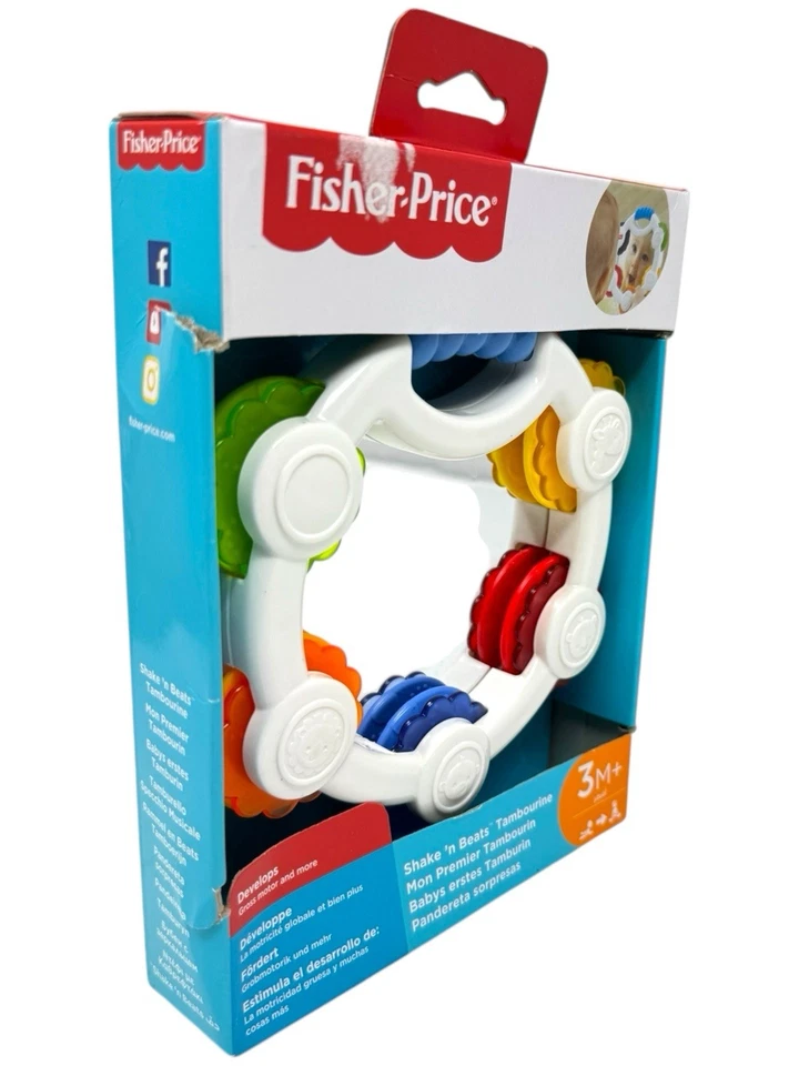 Fisher Price -Shake N’ Beats Tambourine ab 3Monate Babys NEU INKgrafix Toys A391 - Bild 2 von 4