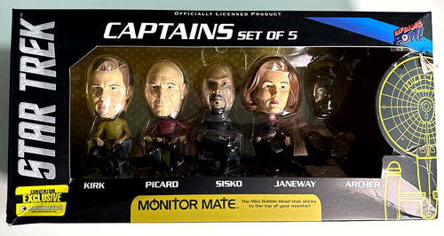 Star Trek Bif Bang Pow Captains Set / 4 of 5 Bobblehead LE #0303 of 1000 /*READ*