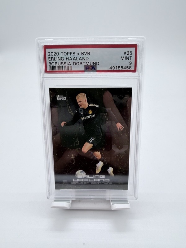 2020 Topps X BVB Borussia Dortmund Erling Haaland #25 PSA 9 MINT