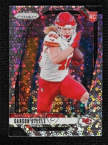 2024 Panini Prizm Rookies No Huddle Prizm Carson Steele #377 Rookie RC