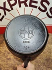 "Fully Restored" GRISWOLD #8 CAST IRON SKILLET  Slant Logo Seasoned Flat