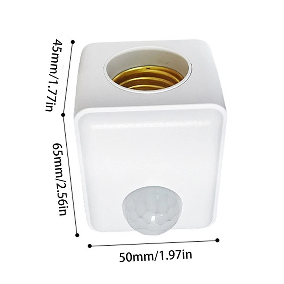 Infrared Sensor Lamp Socket Nursery Laundry Room Porch E27 Light Bulb Holder - Image 4 of 4