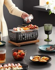 Portable Japanese BBQ Grill Korean Charcoal Barbecue Stove Aluminium Indoor BBQ