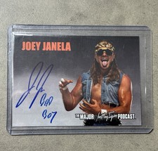 Joey Janela Major Wrestling Figure Podcast MWFP Auto Card GCW Signed!