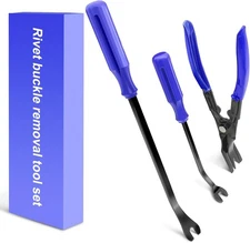 Clip Pliers Trim Upholstery Tools - 3 Pack Car Removal Tool Set to Remove Rivets