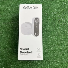 Gearit Smart Doorbell With Chime 2K Enhanced Night Vision Resolution New
