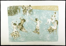 "Flamencotänzerinnen" 1966. Lithographie Max LACHER (1905-1988 D), handsigniert