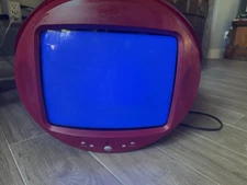 Memorex MSP-TV1300 Red Sphere Tv Works Used Retro Rare 