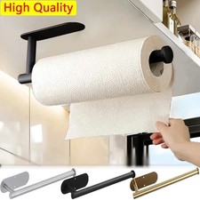 Paper Towel Holder Wall Mount Stainless Steel Under Cabinet Silver for Kitchen