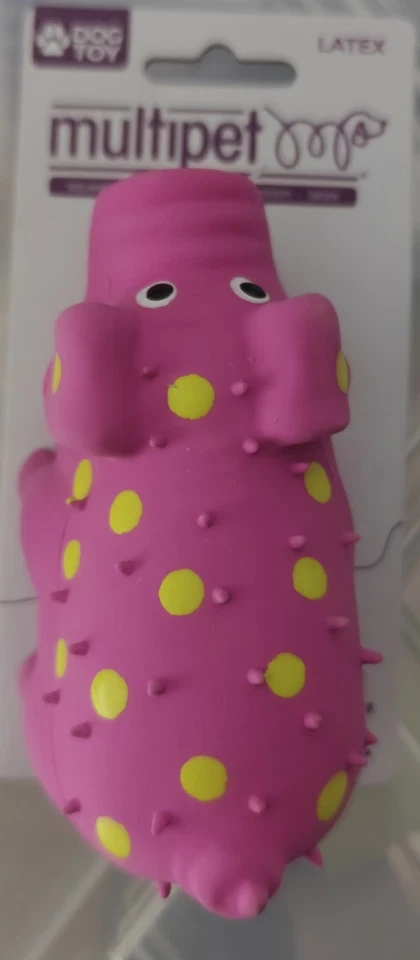 Multipet Globlet Pig Latex Mini Plush Grunt Squeak Interactive Toy for Dogs - Image 2 of 3