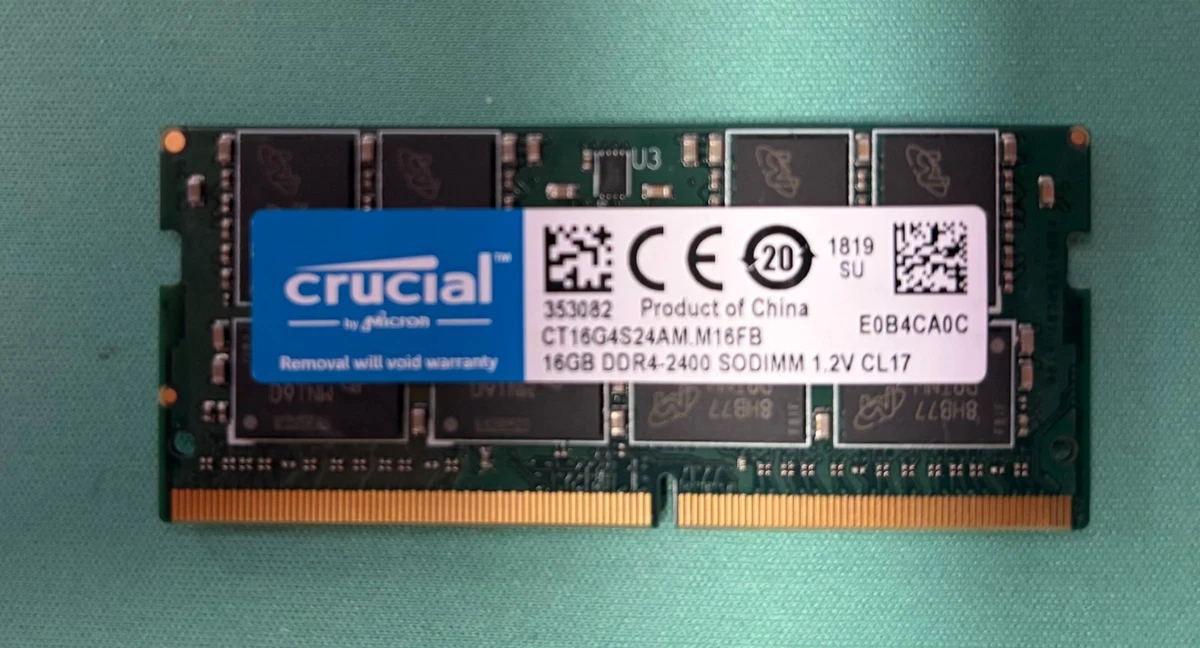 Crucial PC4-19200 (DDR4-2400) Bus Speed Computer RAM 16 GB