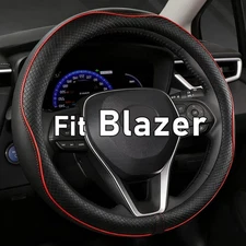 Customized Leather Steering Wheel Cover for Chevy Blazer 2019-2025 14.5-15 inch