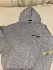 Essentials light grey hoodie