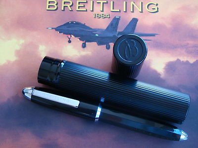 BREITLING FACTORY SPIFF BUYER'S BONUS PEN W/ BLACK METAL STORAGE CASE ACCESSORY 