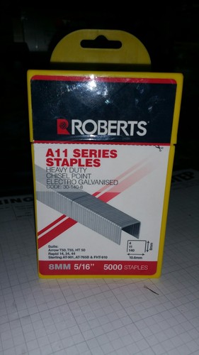 Roberts A11 Series Staples 8mm 516 Roberts A11 Series Staples 8mm 516