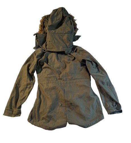 Alpha Industries Military Parka Mens Small Green Jacket Cotton Small - Picture 2 of 10