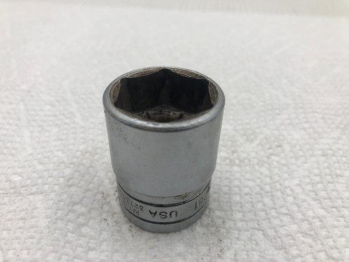 Vintage Snap On Tools TW281 ~ 1/2" Drive 6-Point SAE 7/8" Shallow Socket - Picture 3 of 6