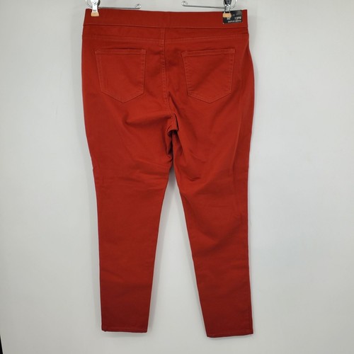 NWT New Directions Pull On Skinny Rust Colored Pants Size 12 Petite - Picture 2 of 12