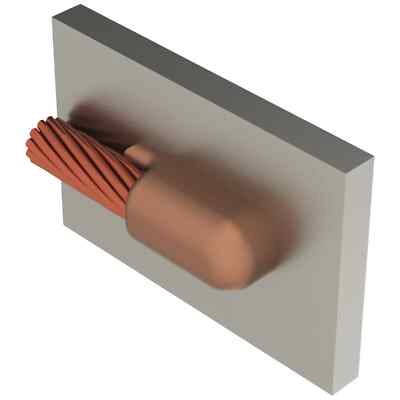 Erico Cadweld VNC2QLH Graphite Mold for Welding Cable to Steel VN 4/0 Concentric