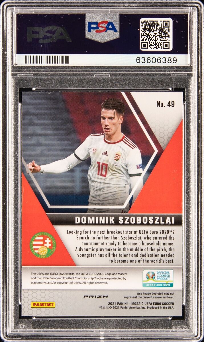 2020-21 Panini Mosaic Prizm Reactive Red Dominik Szoboszlai 2020-21 Panini Mosaic Prizm Reactive Red Dominik Szoboszlai