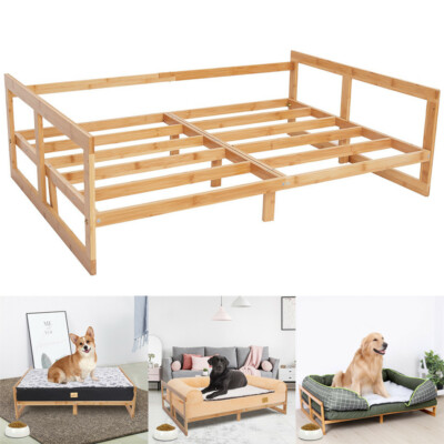 medium raised dog bed