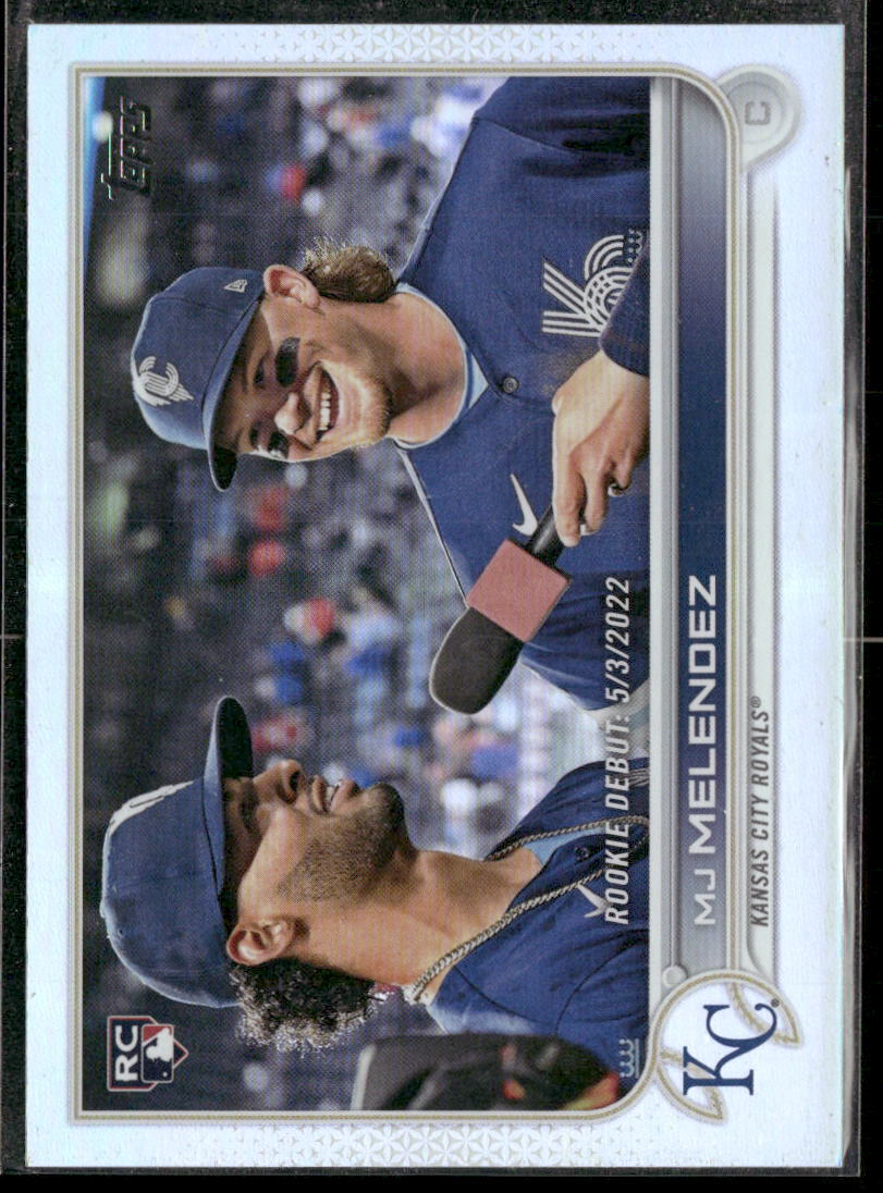 2022 Topps Update #US73 MJ Melendez Rainbow Foil Rookie