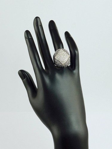 Anillo de cóctel de filigrana de cristal pavimentado bizantino persa real RT8216 - Imagen 3 de 3