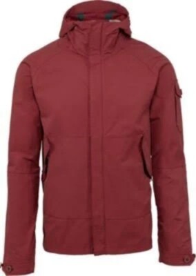 Merrell Trailhead Canvas Jacket Men's Medium Dark Red Hooded Full Zip Coat NWT