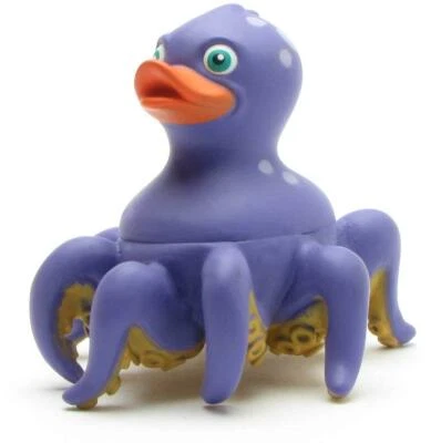 DUCKSHOP Badeenten Oktopus Quietscheenten Quietscheentchen Plastikente Gummiente Ente