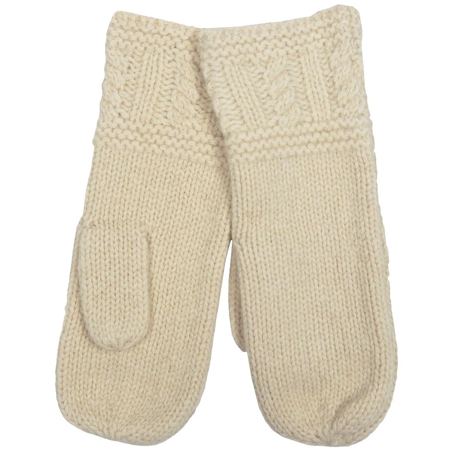 Guantes y mitones Negro Mezcla de lana para Mujeres