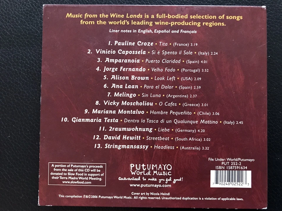 3 CDs :   PUTUMAYO   presents  AMERICAN FOLK  + Cuba + Music From The Wine Lands - Bild 3 von 4