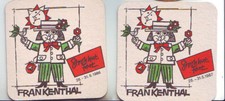 Bierdeckel Frankenthal Brauhaus Strohhutfest 1986+1987